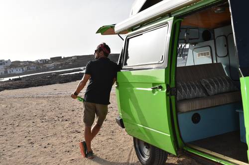 VW T3 Retro Green Vanana