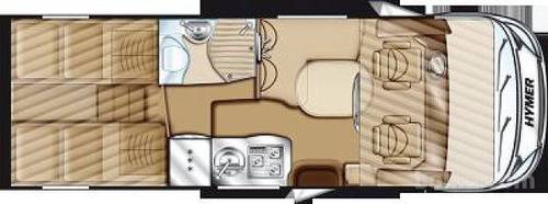 Exclusive integrated Class A motohome, Hymer Starline B585 of 2012